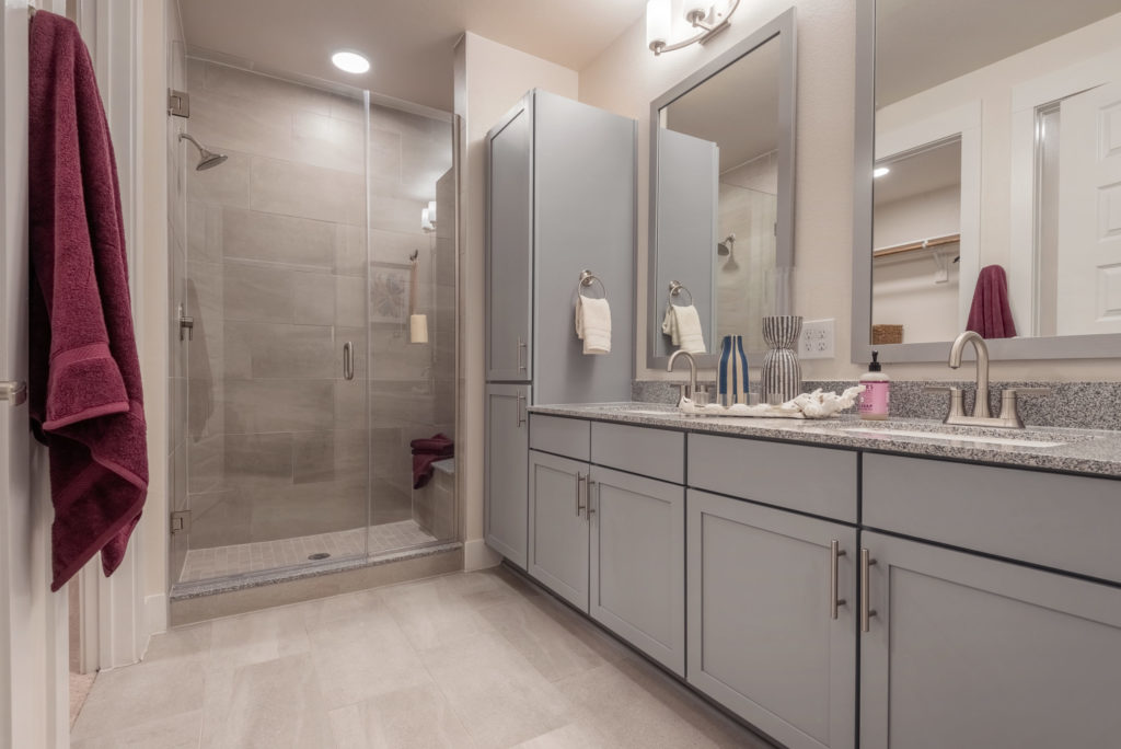 Certain units feature walk-in showers - Indulge Yourself with Luxury
