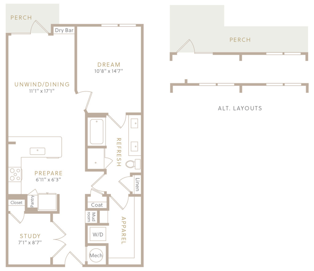 A4 One-Bedroom Luxury at Residences at The Grove