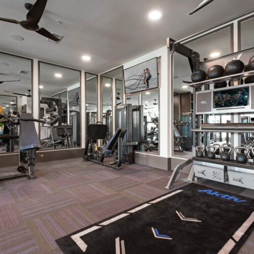 A Better Way to Live - Fitness studio with strength and cardio equipment, yoga, and spin cycle studio