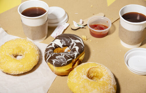 Start Your Day with a Treat - Still life of fast food dishes